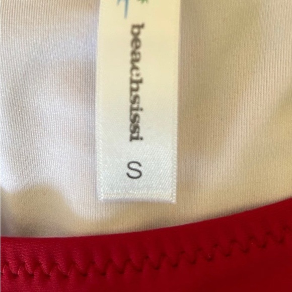 Vibrant Red 2 piece Halter Tankini - Picture 4 of 7